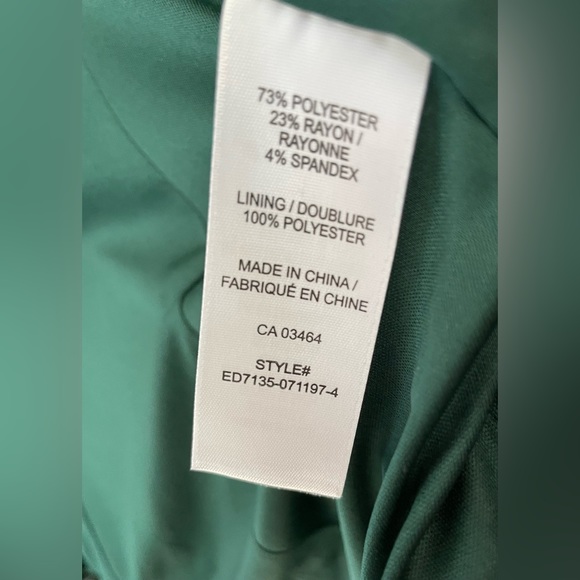 Rickis hunter green 3/4 sleeve single button up blazer - Picture 6 of 8